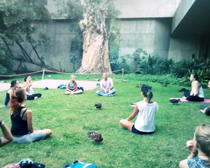 Tis Armand teaching meditation in Portugal